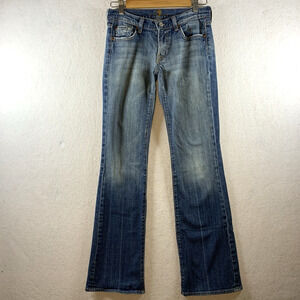 7 For All Mankind Womens Y2K Low Rise Bootcut Jeans 703510 Sz 27 USA Made
